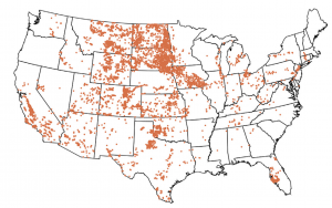 Groundwater samples for which sulfate is >50% of anion concentration